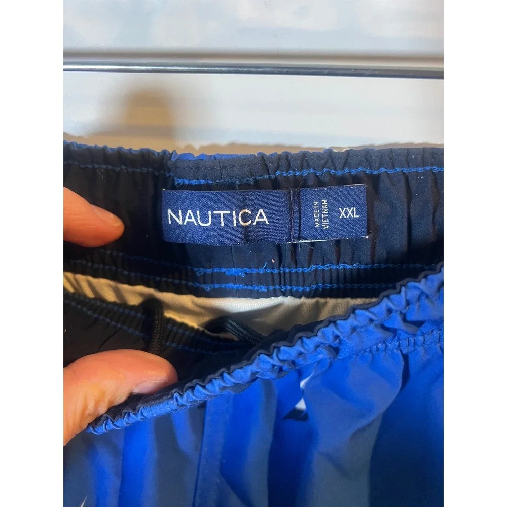 Nautica Mens Swim Trunks Sailboat Print‎ Blue XXL